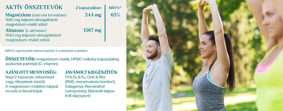 YiYa Magnézium-malát kapszula tabletta összetétel
